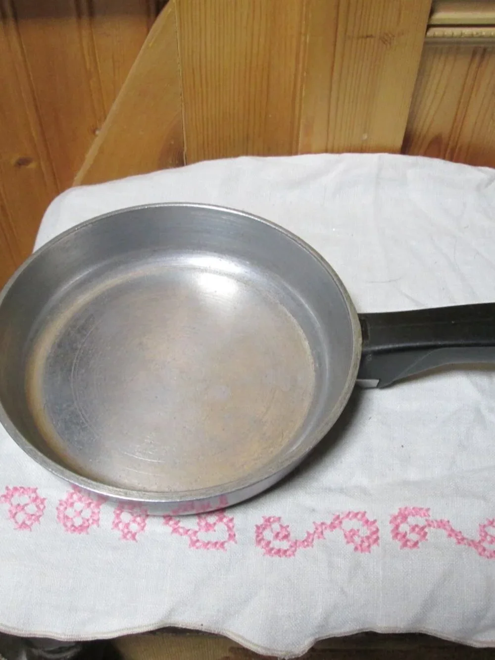 vtg club cast aluminum fry pan saute pan 6.5 in brown club